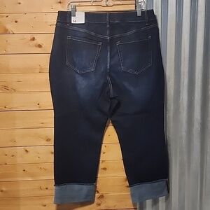 Lane Bryant Jeans Straight Leg Size 14 NWT dark wash